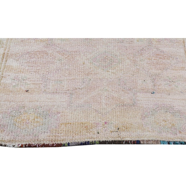 Vintage Turkish Tribal Kurdish Hand Knotted Wool Rug, 2'8"x12'3" For Sale - Image 4 of 6