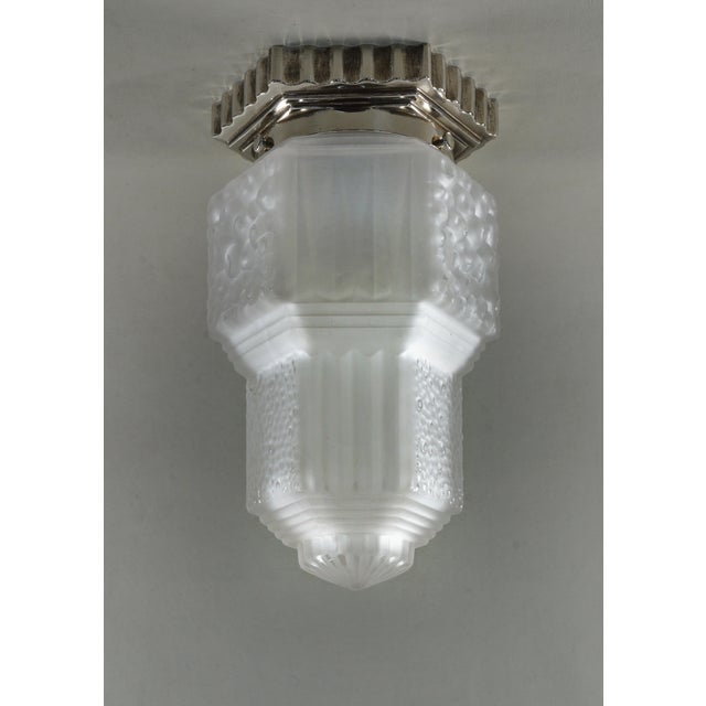 1930s French Art Deco Flush Mount by Francis Hubens & Muller Freres France For Sale - Image 6 of 12