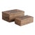 Burma Rattan Rectangular Lidded Boxes, Set Of 2 For Sale
