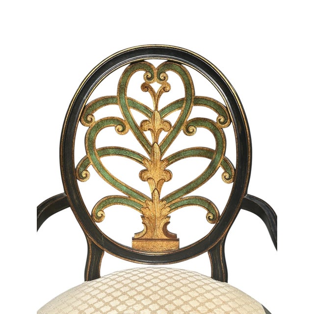 Black Vintage Set of 4 Galimberti Lino Armchairs For Sale - Image 8 of 17