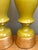 Vintage Gilt Tipped Painted Glass Lamps - A Pair For Sale - Image 14 of 16