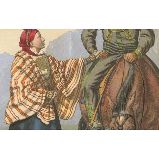 Daily Wear from Norway, 1860, Lithograph For Sale - Image 3 of 14