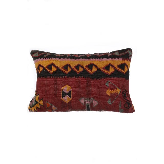 Handmade Kilim Pillow Cover For Sale - Image 4 of 4
