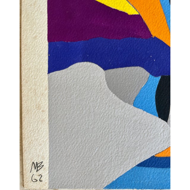 Pop Art 1962 Pop Watercolor Football Players by Mariette Bevington For Sale - Image 3 of 7