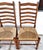 French Country Vintage Ladder Back Rush Seat Dining Chairs Set of 8 For Sale - Image 3 of 18