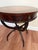 Brown Mid-Century Regency Mahogany Drum Table With Lion Head Pulls For Sale - Image 8 of 16