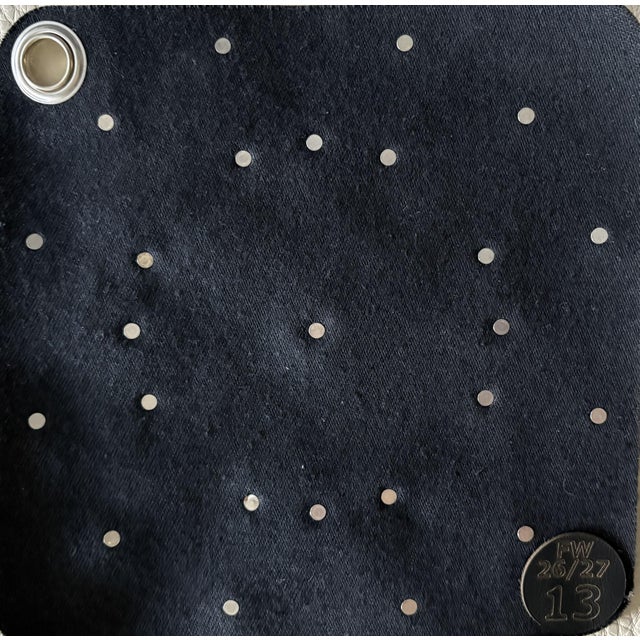 Italian Italian Studded Fabric Swatch No 13 From 2026-2027 Collection For Sale - Image 3 of 5