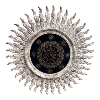 Mid Century Modern Starburst Clock For Sale