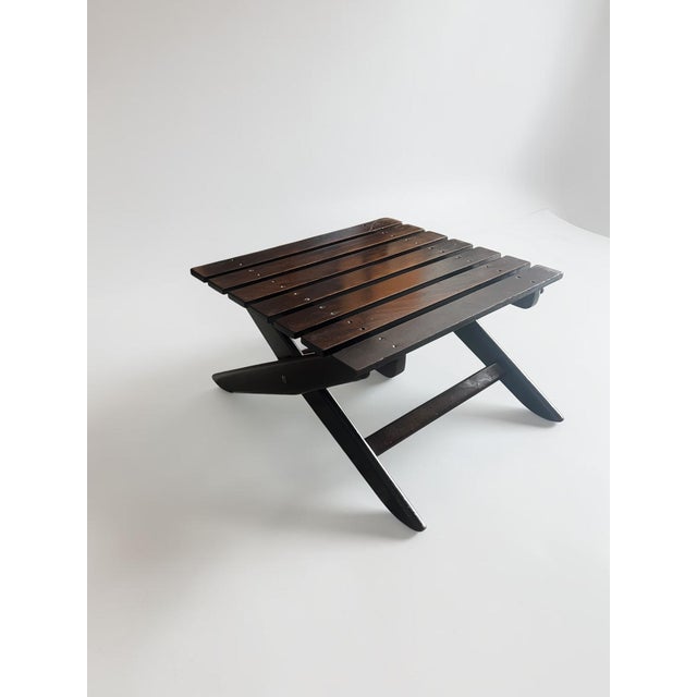 Vintage Mid-Century Garden Furniture Set in Wood by Mesch, 1975, Set of 7 For Sale - Image 17 of 18