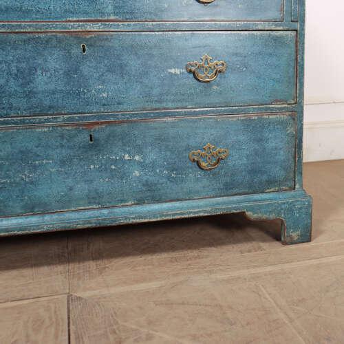 18th century English Painted Bureau, 1760s For Sale - Image 6 of 15