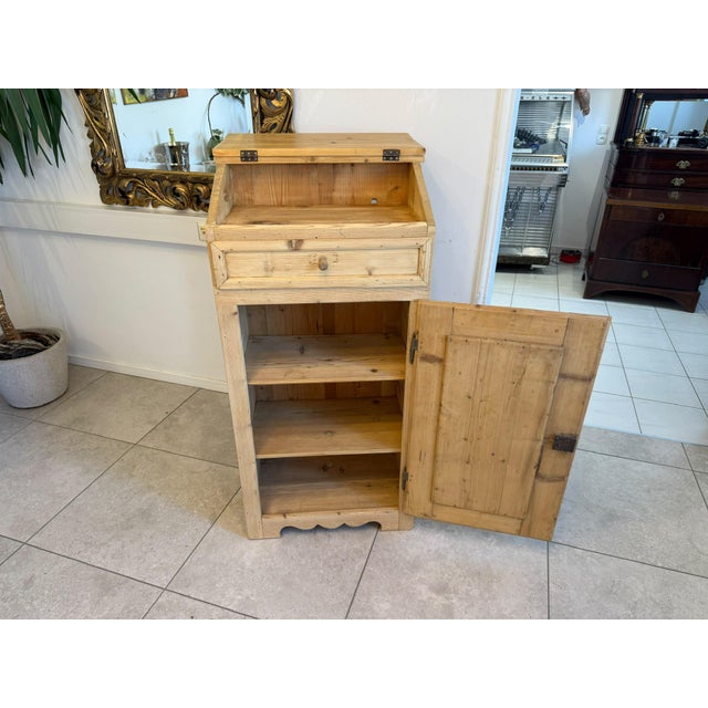 Biedermeier Writing Table in Natural Wood For Sale - Image 8 of 9