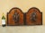 Brown Pair of Antique French Burlwood Hunt Plaques, Early 1900s For Sale - Image 8 of 12