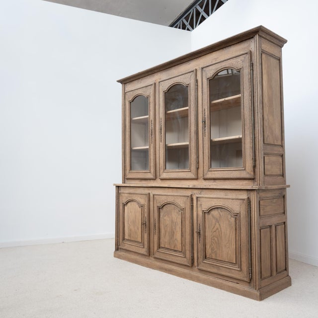 Oak 6-Door Bookcase, 1950s For Sale - Image 3 of 8