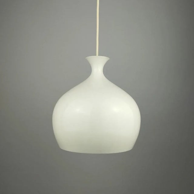 Mid-Century Löken Pendant Lights attributed to Helge Zimdal, Set of 2 For Sale - Image 9 of 13
