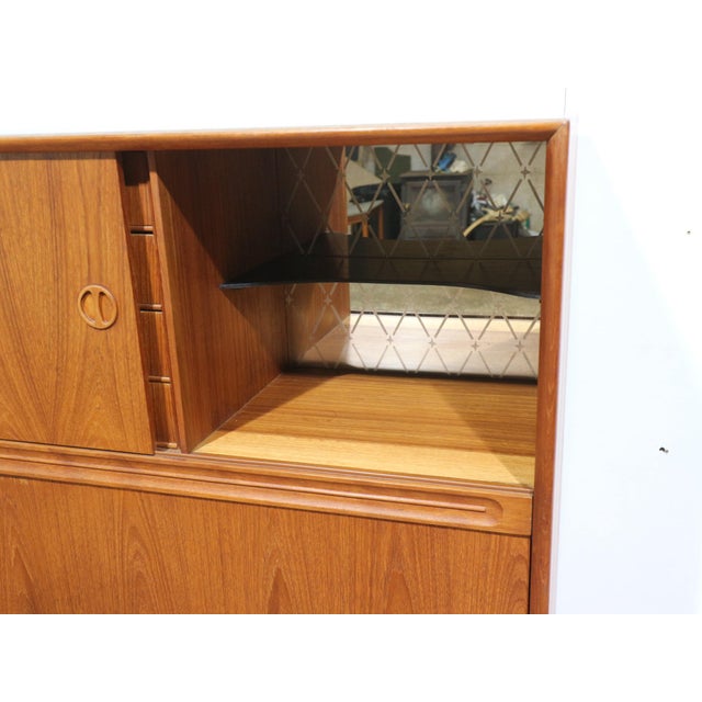 Brown Mid Century Modern Vintage TeakDanish Buffet Credenza For Sale - Image 8 of 15