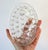 Hollywood Regency Vintage Oval Glass Flower Frog For Sale - Image 3 of 8