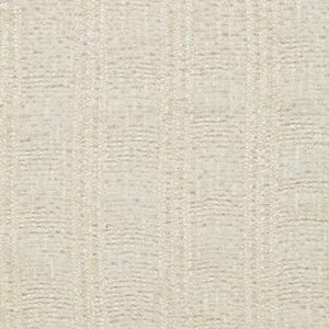 Schumacher Wool & Mohair Stripe Fabric in Cream