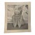 1940s Original Signed Graphite Illustration of Art Deco Swimmer at the Beach, 10¼ × 9 In. For Sale