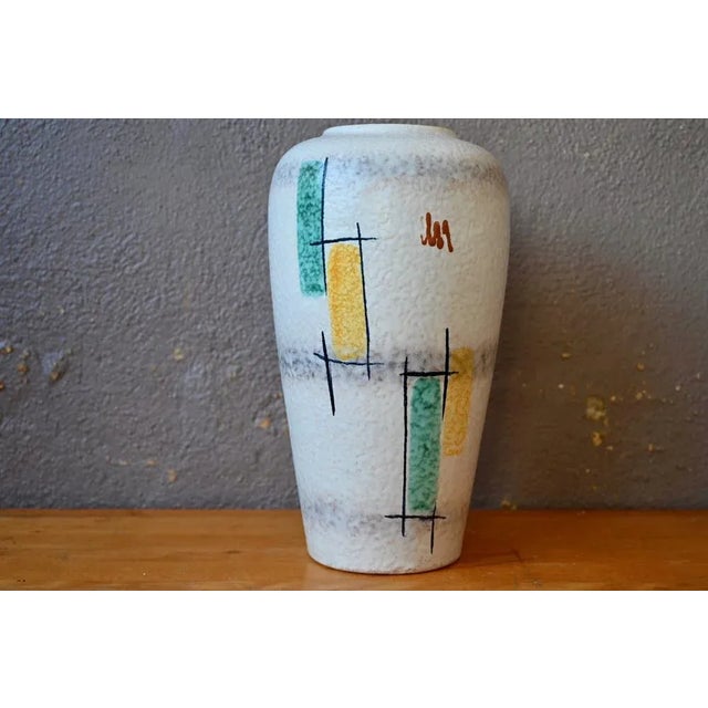 Beige Abstract Vase from Scheurich, 1960s For Sale - Image 8 of 8