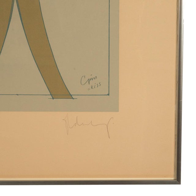Pop Art Silk Screen Print and Collage "Clothespin Brancusi's Kiss" Philadelphia by Claes Oldenburg, 1972 For Sale - Image 12 of 13