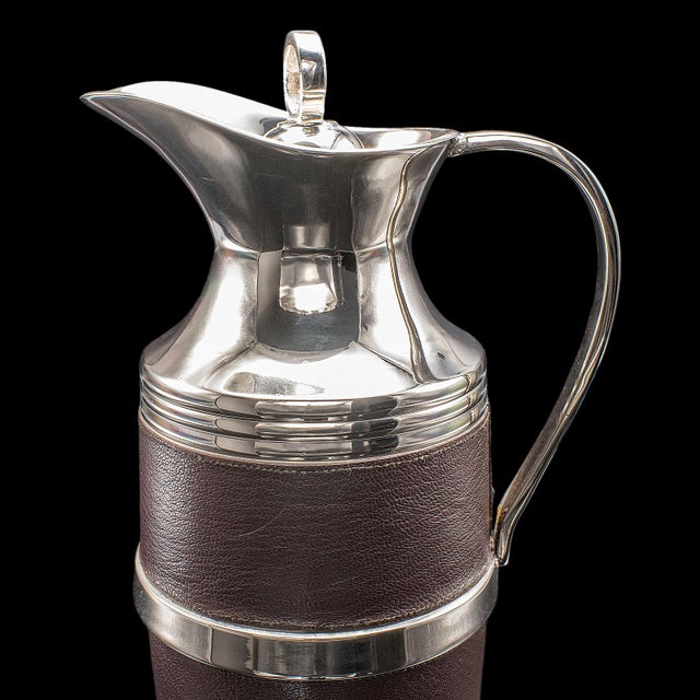 Vintage Polo Club Vacuum Flask, English, Leather, Cooling Jug, Warming Pitcher For Sale - Image 10 of 12