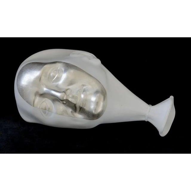 Ilona Romule, Wall Mask, 21st Century, Porcelain with Silver Details For Sale - Image 4 of 4