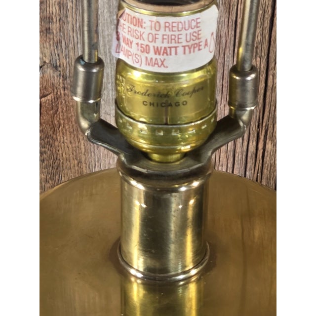 Purple Vintage Frederick Cooper Chevron Ginger Jar Table Lamp For Sale - Image 8 of 11