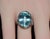 Gia Certified 16.03ct Aquamarine & Diamond 18k Gold Maple Leaf Sculptural Ring, Size 5.25 For Sale In Dallas - Image 6 of 15