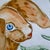 Vintage Hand Painted Italian Decorative Tile For Sale - Image 9 of 16