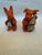 Ceramic Orange Wooden Salt & Pepper Shakers For Sale - Image 7 of 9