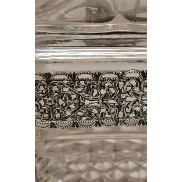 Vintage Ornate 2 Decanter Tantalus - Mid-20th Century For Sale - Image 16 of 18