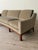 James Mont Mid-Century Curved Sofa in Sage Green Graphic Cut Mohair For Sale - Image 4 of 12