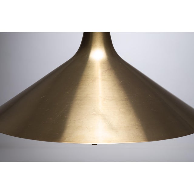 Vintage Brass Pendant Lamp by Thomas Valentiner, 1965 For Sale - Image 4 of 9