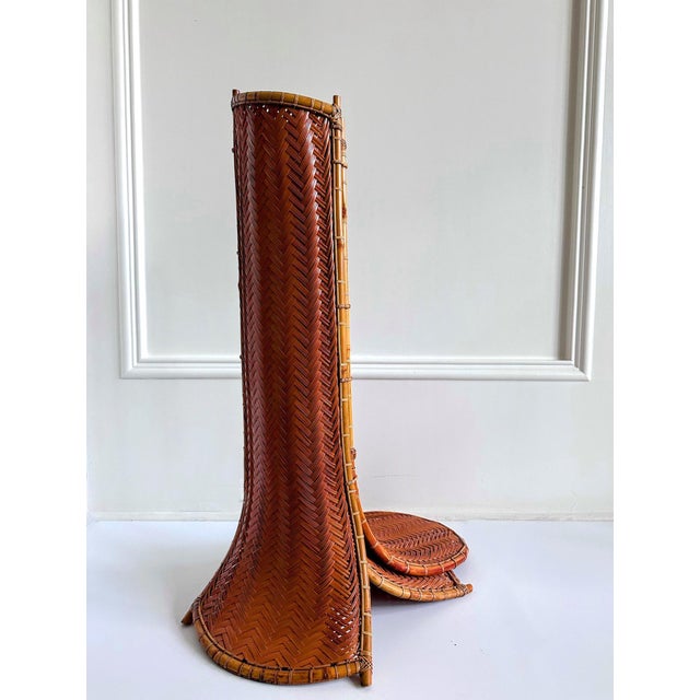 Large Striking Japanese Bamboo Sculpture Honma Hideaki For Sale - Image 9 of 18