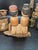 1950s Early Vintage Kokeshi/Sakunami Doll Lot of Four, Handmade Japanese Ornamental For Sale - Image 5 of 10