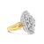 Contemporary Marquise & Tapered Baguetted Diamond Ring, Size 5.25 For Sale - Image 3 of 3