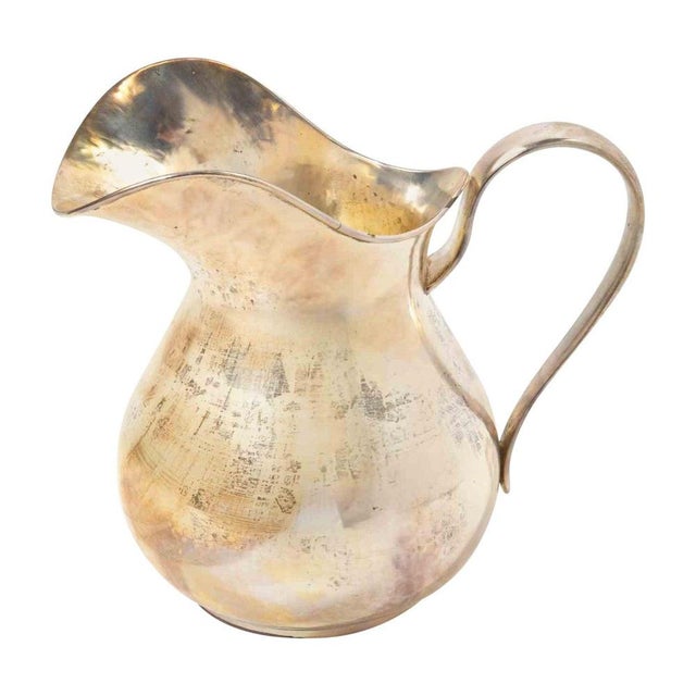 1950s Vintage Silver-Plated Water Pitcher or Jug, 1950s For Sale - Image 5 of 5