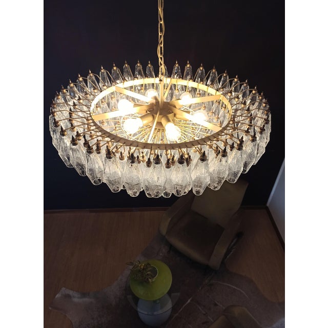 Antique Murano Glass Chandelier, 1990 For Sale - Image 12 of 18