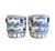 2020s Contemporary Chinoiseire Blue & White Large Planters - Set of 2 For Sale - Image 5 of 5
