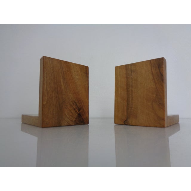 Wood Vintage Wooden Bookends, Germany, 1950s, Set of 2 For Sale - Image 7 of 15
