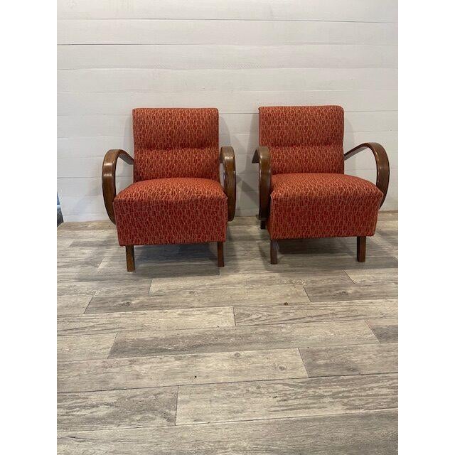 Art Deco Model C Mad-Man Relex Chairs from Halabala, 1930s, Set of 2 For Sale - Image 7 of 7