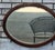 19th Century Victorian Oval Oak Wall Mirror Beveled Edge Antique Glass For Sale - Image 9 of 11