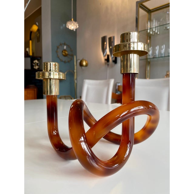 Hollywood Regency Vintage Candleholder by Elaine Bescheide for Dorothy Thorpe, 1970s For Sale - Image 3 of 8