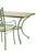 Italian Betel Outdoor Dining Table in Travertine and Hand-Bent Metal For Sale - Image 4 of 6