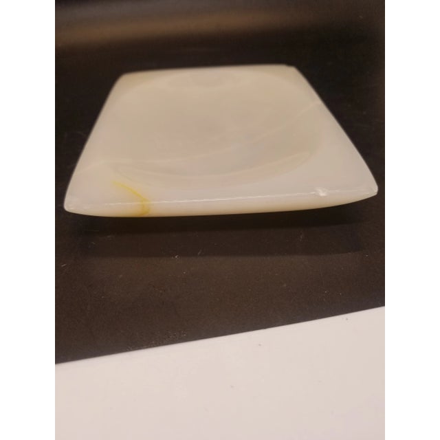 Italian Vintage Polished Marble Soap Dish For Sale - Image 3 of 6