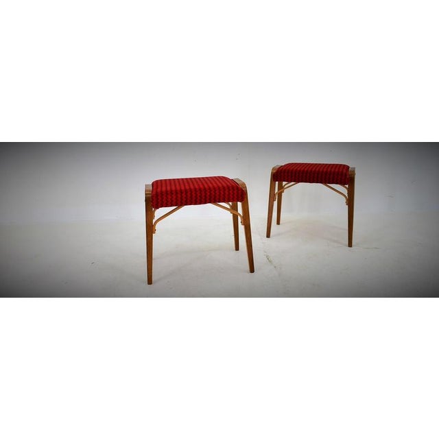 Set of Beech Stools by Ludvik Volak attributed to Drevopodnik Holesov, Czechoslovakia, 1960s For Sale - Image 10 of 16