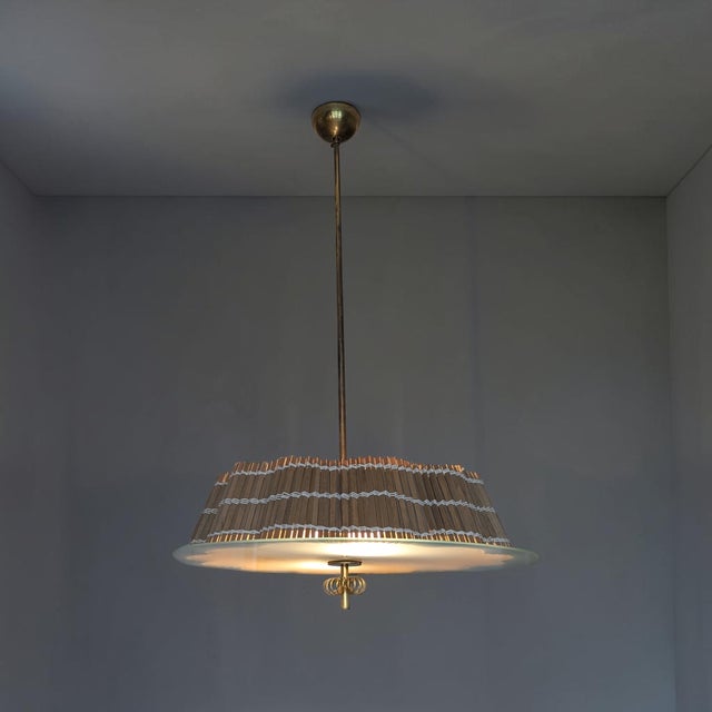 Mid-Century Modern Pendant Light by Paavo Tynell for Idman Oy, Finland, 1950s For Sale - Image 3 of 18