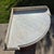 Late 19th Century C. 1880 English Marble Top Satinwood Inlaid Corner Bowfront Washstand Cabinet For Sale - Image 5 of 10