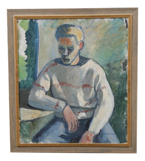 Åke Winnberg, Portrait of a Man, 1960s, Oil on Canvas, Framed