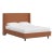 Jordan Queen Wingback Platform Bed in Zuma Terracotta For Sale